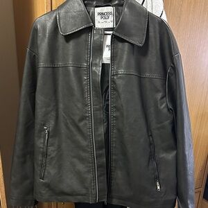 Brand new with tags princess polly leather jacket runs big
